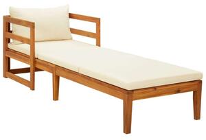 VidaXL Akácfa Napozóágy - 202x68x60 cm
