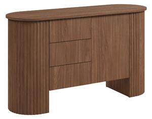 Komód Vermoru 102, Laminált forgácslap, 80x139x45cm, Sötét dió