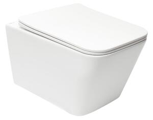 Wc felakasztható SAT Infinitio fehér színben fényes felülettel hátsó kifolyással SATINF012SREXP