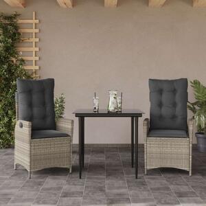 VidaXL Polyrattan Kerti Étkezőgarnitúra - 3 részes