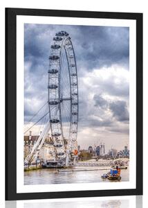 Poszter paszpartuval: egyedi London és a Temze folyó