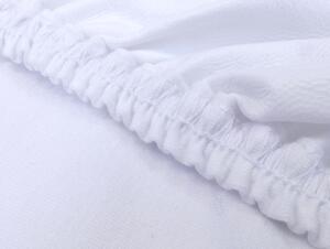 Vízálló pamut lepedő - fehér Dry 120x60 cm