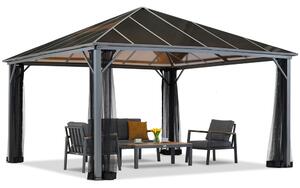 Garden Point pavilon Milos 4x4m szúnyoghálóval