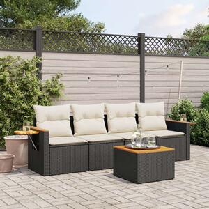 Polyrattan Kerti Kanapé 5 részes