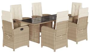 Polyrattan Kerti Étkezőgarnitúra - 7 részes