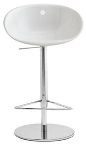 Pedrali Fehér műanyag bárszék Gliss 970 55-81,5 cm