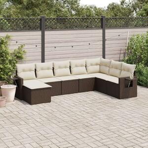 VidaXL Polyrattan Kerti Ülőgarnitúra - Barna - 8 részes