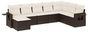 VidaXL Polyrattan Kerti Ülőgarnitúra - Barna - 8 részes