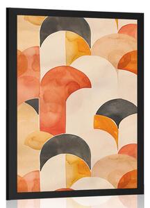 Poszter modern alakzatok Peach Fuzz