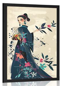 Poszter japandi divatikon