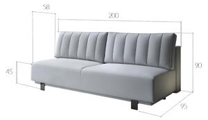 Design ágyazható ülőgarnitúra Ladonna 200 cm - 6 színes változat