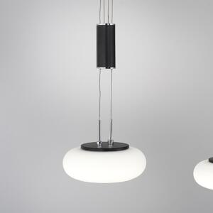 Smart hanglamp zwart 2-lichts met afstandsbediening - Loena