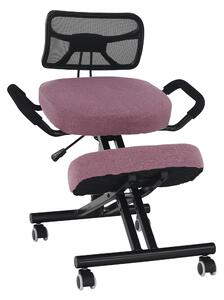 Ergonomikus irodai szék Rusu (rózsaszín + fekete). 1040159