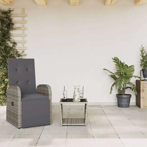 VidaXL Polyrattan Kerti Garnitúra - 1 Szék + Asztal