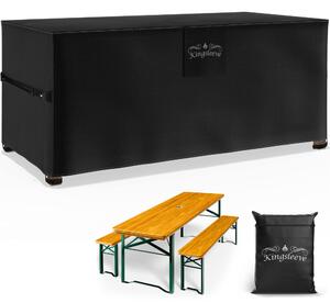 BEER COVER védőponyva sörasztal garnitúrához, 180x90x74cm, antracit Kingsleeve