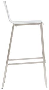 Pedrali Fehér műanyag bárszék Kuadra 1106 80 cm