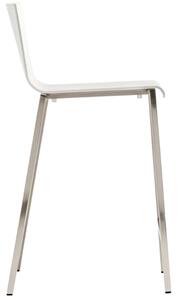 Pedrali Fehér műanyag bárszék Kuadra 1102 65 cm
