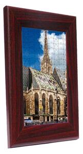 Bécs puzzle képkeret mahagóni
