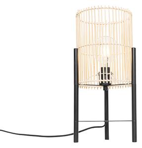 Skandináv asztali lámpa bambusz - Natasja