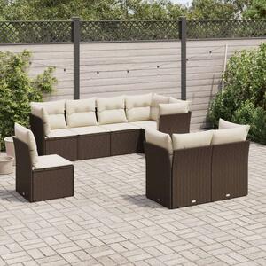 VidaXL Polyrattan Kerti Ülőgarnitúra - Barna - 8 részes