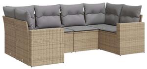 VidaXL Polyrattan Kerti Ülőgarnitúra - 6 részes - Bézs