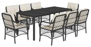 VidaXL Polyrattan Kerti Étkezőgarnitúra - 9 részes