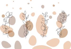 Tapéta minimalista csendélet növények