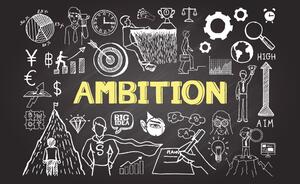 Tapéta motivációs tábla - Ambition