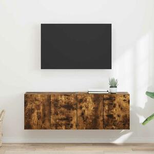 VidaXL TV Fali Szekrény 2 pcs Füstölt tölgy 59,5 x 31 x 40 cm Faanyag