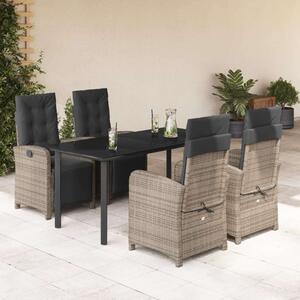 VidaXL Polyrattan Kerti Étkezőgarnitúra - 5 Fős