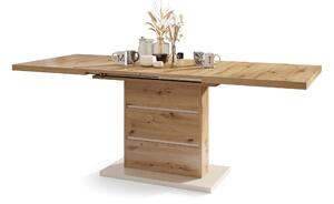 Mazzoni PIANO Artisan Tölgy/Bézs (Pezsgő) - 200 cm-es MODERN NYITHATÓ ASZTAL!