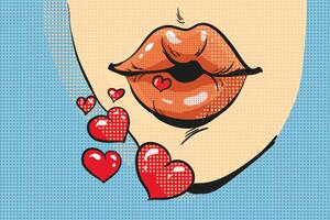 Öntapadó tapéta pop art édes csókok