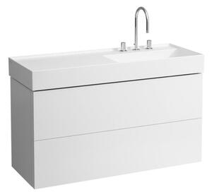 Fürdőszobaszekrény mosdókagyló nélkül Kartell LAUFEN 118x450x60 cm fehér matt H4076490336401