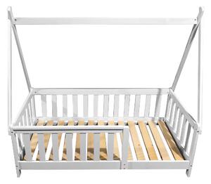 U-Grow játszóház ágy UMPC-6256W, fehér fa, 147,5x75cm, Montessori stílusú