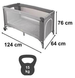 Összecsukható utazóágy matraccal max. 15kg