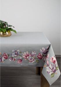 Magnólia virágmintás gobelin asztalterítő Szürke 140x180 cm +/-5%