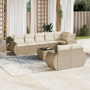 VidaXL Polyrattan Kerti Ülőgarnitúra - 9 részes