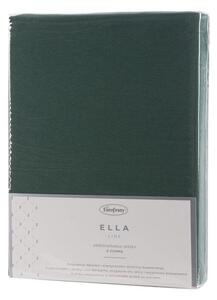 Adela jersey pamut gumis lepedő Sötétzöld 120x200 cm +25 cm