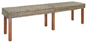 VidaXL pad Természetes 160 x 35 x 45 cm Tömör Mangófát