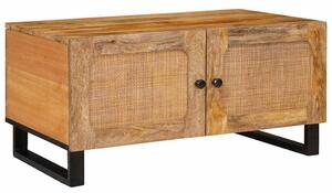 VidaXL Dohányzóasztal Természetes 80 x 50 x 40 cm Tömör Mangófát