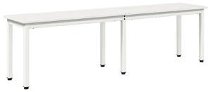 VidaXL pad Fehér 160 x 35 x 45 cm Tömör fenyőfa