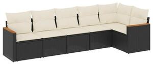 VidaXL Polyrattan Kerti Ülőgarnitúra - 6 részes - Szürke