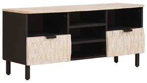 VidaXL TV szekrény fiókkal Fehér mosott felület 100 x 33 x 46 cm