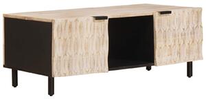 VidaXL Dohányzóasztal Fehér 100 x 54 x 40 cm Tömör Mangófát