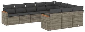 VidaXL Polyrattan Kerti Ülőgarnitúra - 10 részes