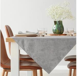 Isla banánlevél mintás jacquard asztalterítő Ezüst 85x85 cm