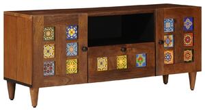 VidaXL TV szekrény fiókkal Dió 105 x 33,5 x 46 cm Tömör Mangófát