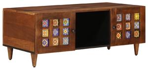 VidaXL Dohányzóasztal Barna 100 x 54 x 40 cm Tömör Mangófát