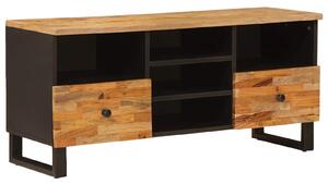 VidaXL TV szekrény Corona Barna 100 x 33,5 x 46 cm Tömör Mangófát