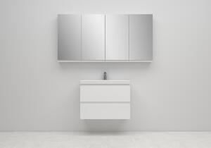 Cersanit Moduo szekrény 40x14.4x80 cm oldalt függő fehér S590-032-DSM